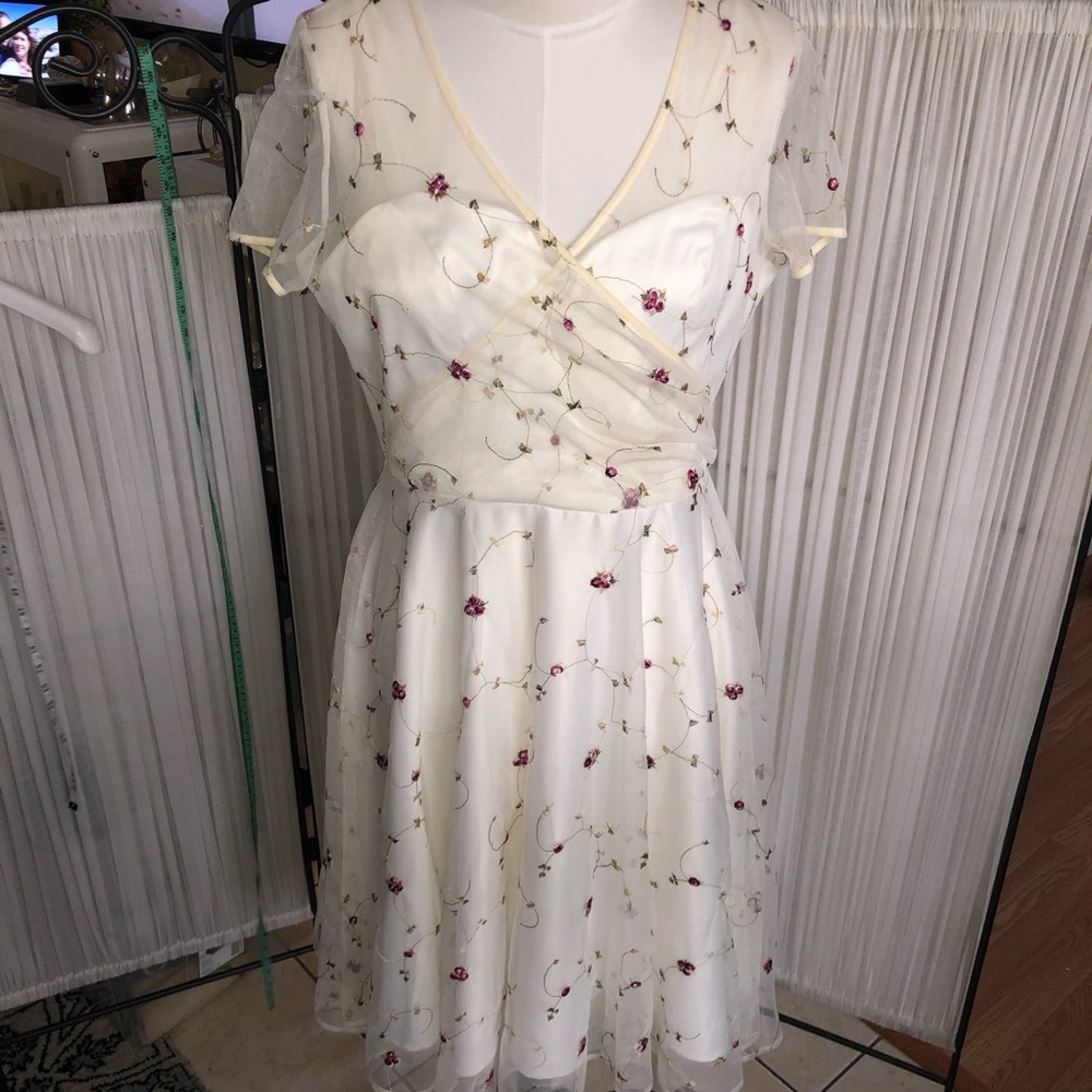 Collectif Vintage sz US 14 / UK 18 Ivory Tulle Dress
